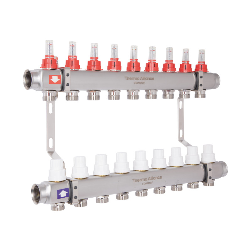 Колектор з витратомірами Thermo Alliance Standart 1" 9 виходів SD0049