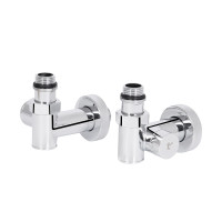 Комплект кранів Thermo Alliance Standart 1/2" хром, для рушникосушарки кутовий SF395W15HE