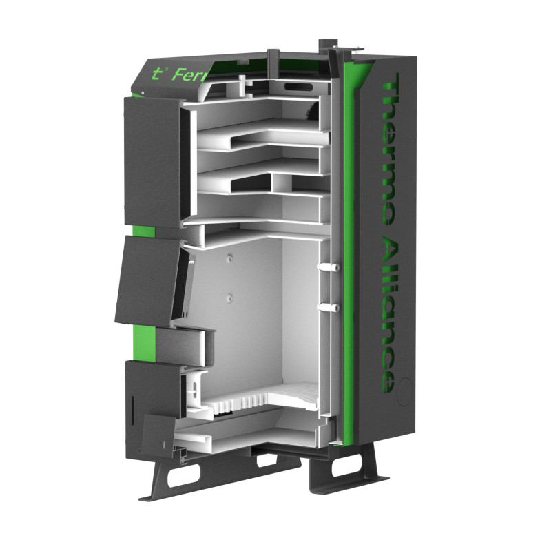 Котел твердопаливний сталевий Thermo Alliance Ferrum Plus V 5.0 FSF+ 26