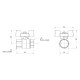 Кран кульовий Thermo Alliance Standart 1/2" ВР для води (метелик) SD602NW15PN40