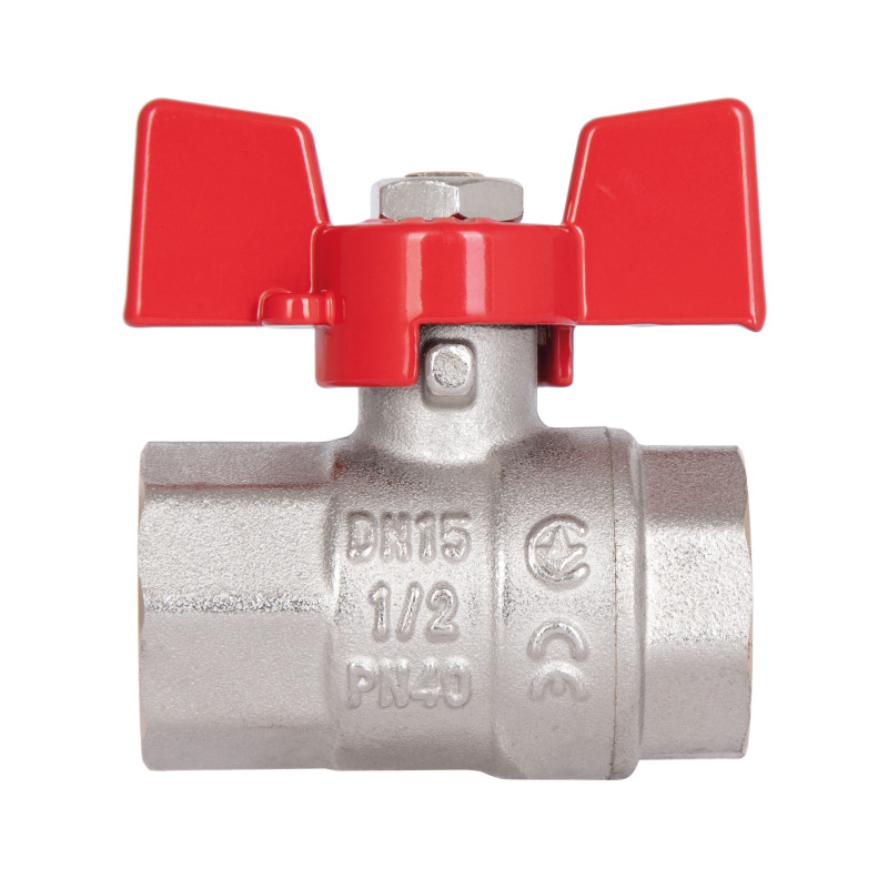 Кран кульовий Thermo Alliance Standart 1/2" ВР для води (метелик) SD602NW15PN40