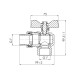 Кран кульовий "Американка" SD Forte 1" кутовий SF221W25
