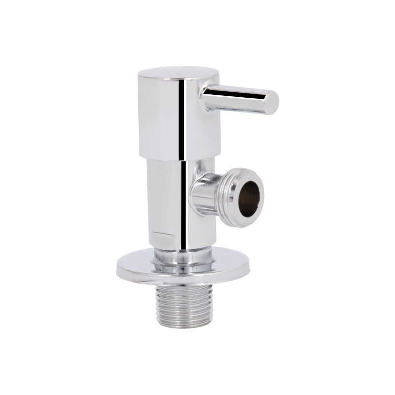 Кран кутовий Thermo Alliance Standart (палочка) 1/2"ЗЗ, нерж, хром, керам. буксу TAS349W1515