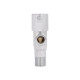 Кран кутовий Thermo Alliance Standart (палочка) 1/2"ЗЗ, нерж, хром, керам. буксу TAS349W1515