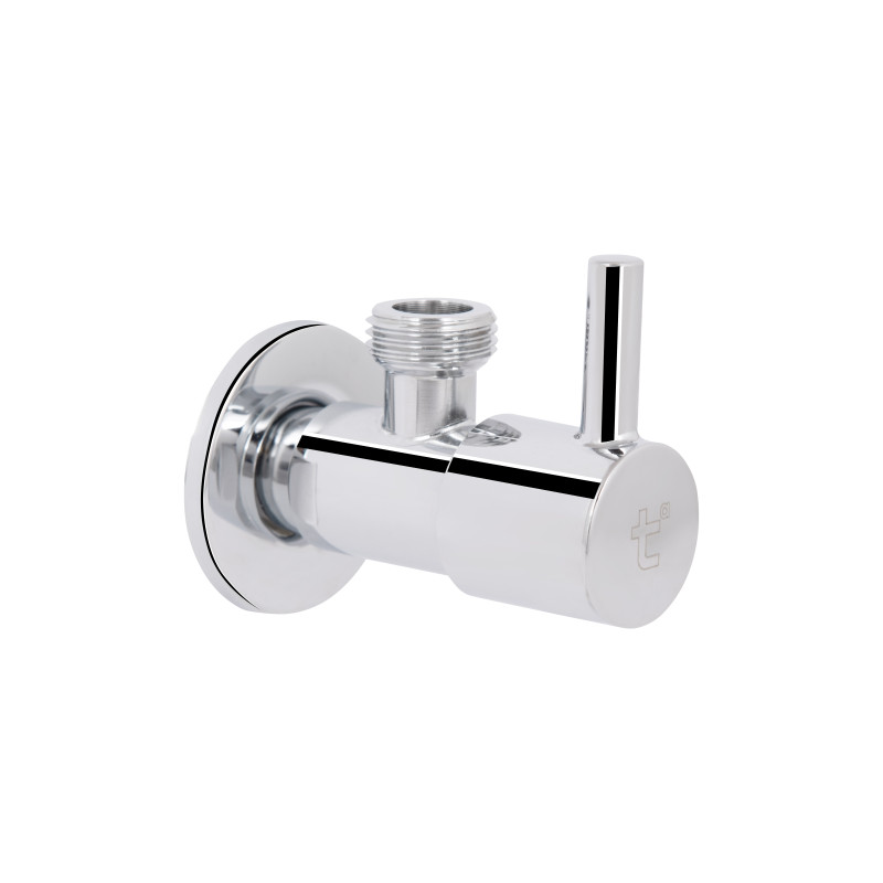 Кран кутовий Thermo Alliance Standart (палочка) 1/2"ЗЗ, нерж, хром, керам. буксу TAS349W1515