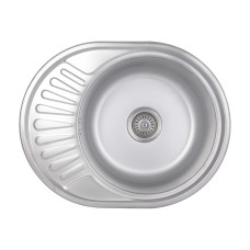 Кухонна мийка Brinex 5745 0,8 мм Satin (BRIN5745SAT08)