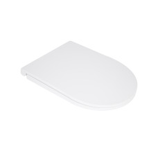Сидіння для унітазу Qtap (Kolibri) 455×360×30 мм, White, з мікроліфтом Slim Duroplast, Quick Release QTST179W49488