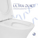 Унитаз напольный Qtap Presto безобідковий з сідінням Soft-close QTPRE27W51022