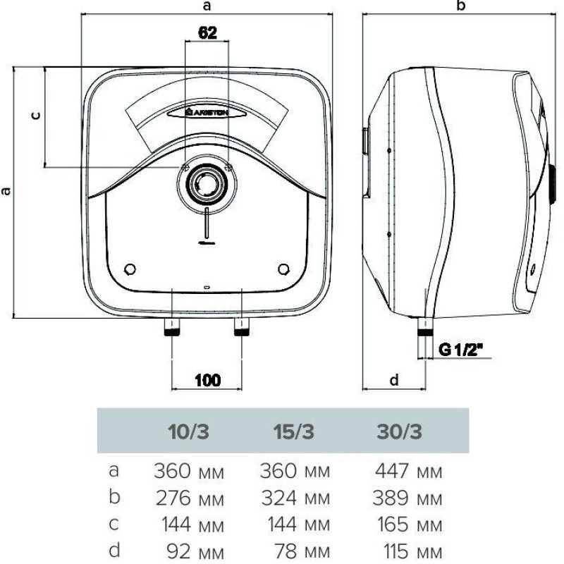 Бойлер Ariston ANDRIS RS 10/3