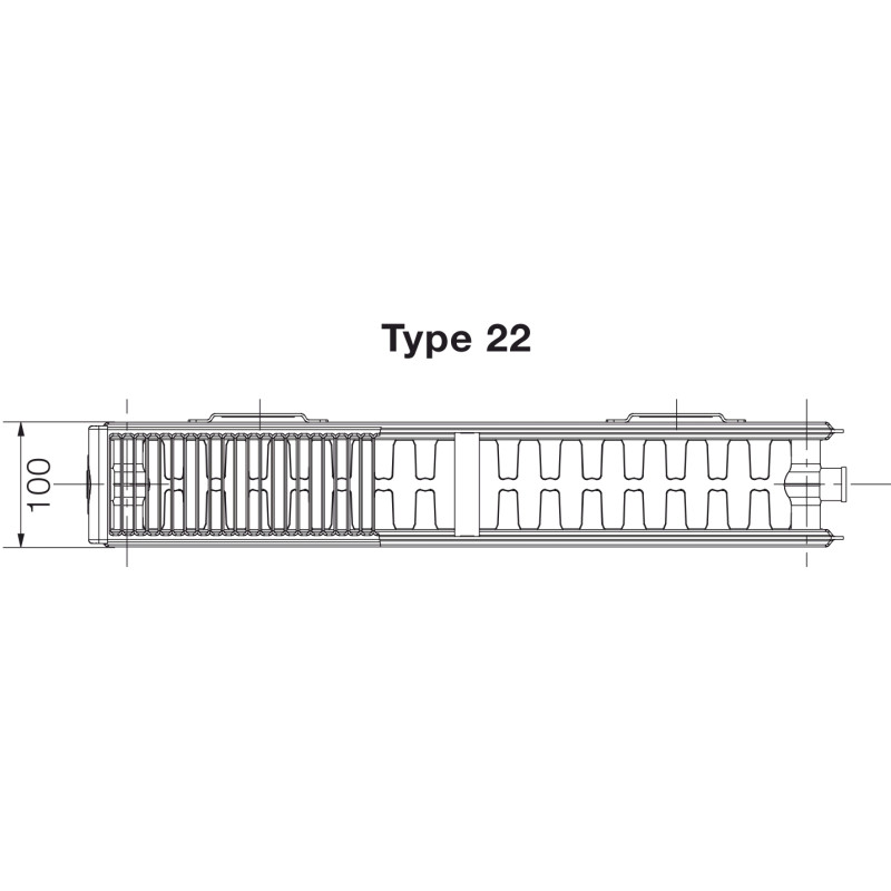 Радіатор сталевий Korado 22 K 400x3000